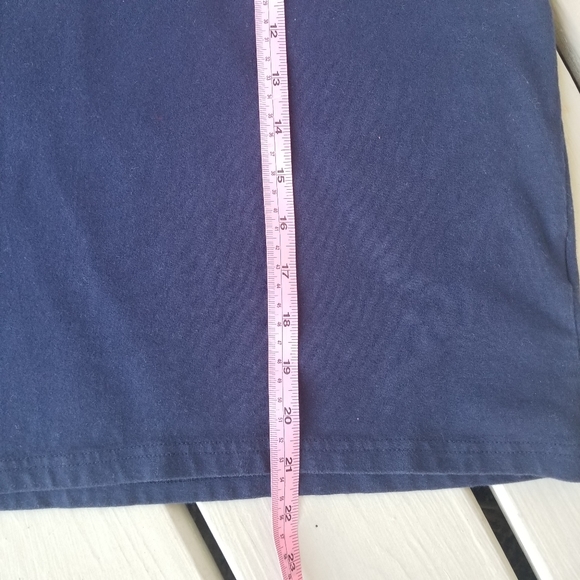 PM navy naughtical shirt with metal rings on neck - Picture 5 of 5